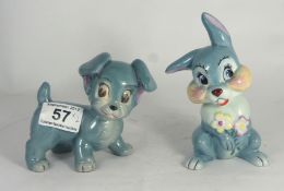 Wade blow up figures from Walt Disney Series Thumper and Bambi  (2)