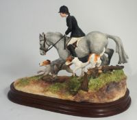 Border Fine Arts Figure Group, Following to Hound B0951A in Grey, Limited Edition 274/750, Impressed