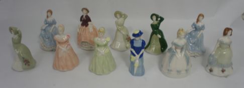 A collection of Wade My Fair Lady Figures comprising Lisa, Natalie, Lisa, Belinda, Caroline,