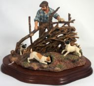 Border Fine Arts Figure Group, Hedge Laying, Limited Edition 1060 of 1750, Impressed Ayres to