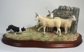 Border Fine Arts Figure Group, Stand Off B0701, Limited Edition 31/1750, Impressed Ayres to