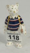 Royal Crown Derby Paperweight, Rugby Bear