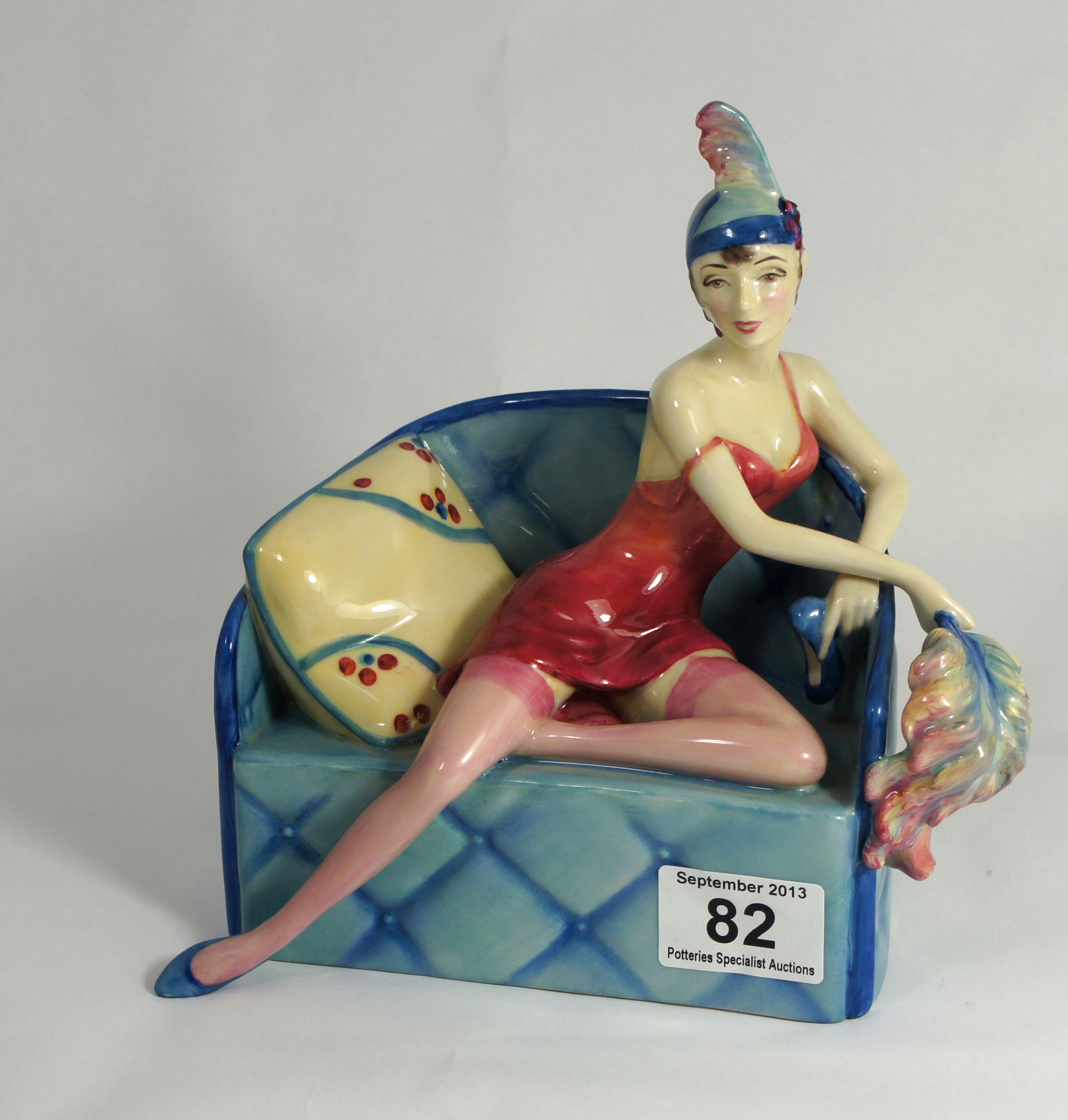 Kevin Francis Figure La Femme Fatal, limited edition in a blue colourway