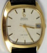 Omega 18ct Gold Automatic Deville, Date Movement, Movement Number 1002, Working