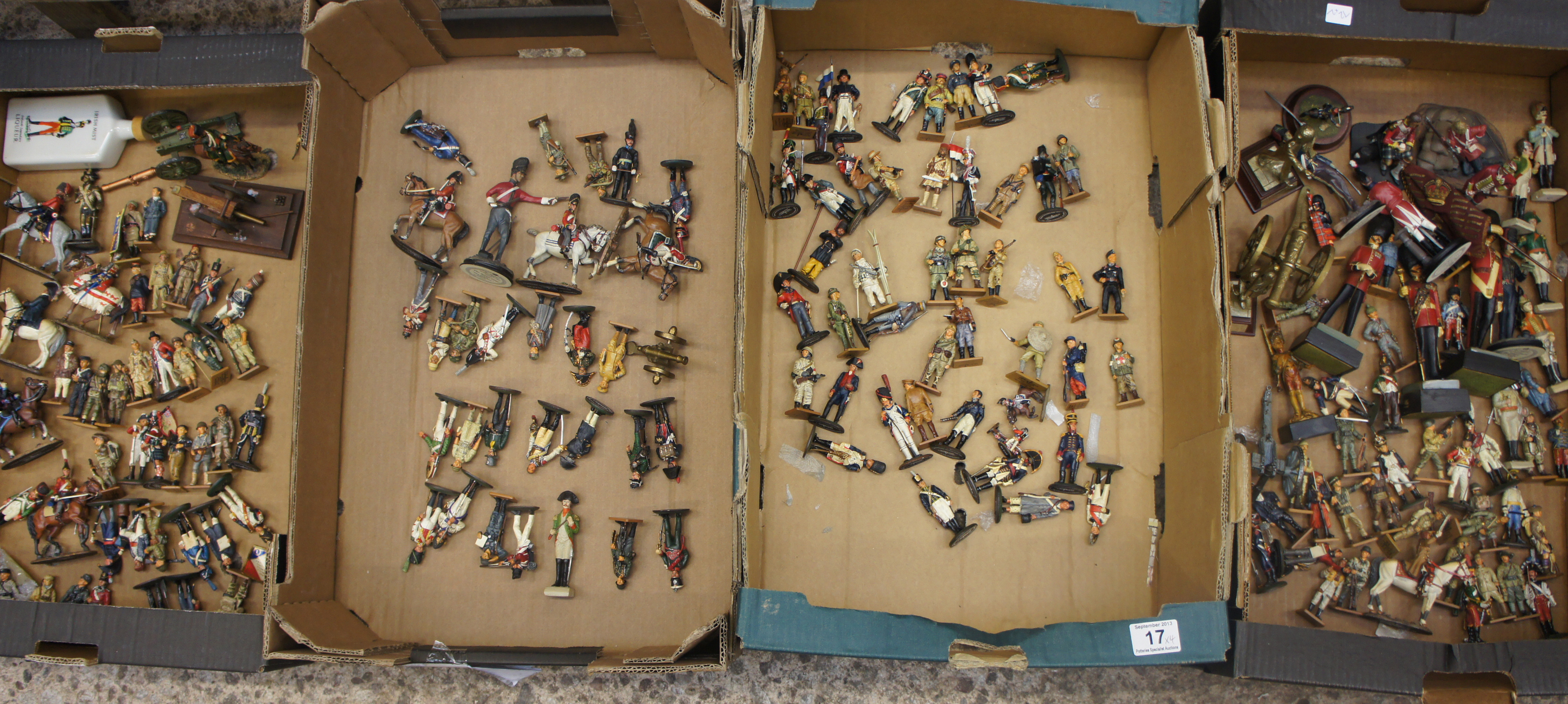 Three Trays of Delprado Lead Figures depicting various Military Uniforms