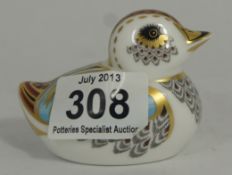 Royal Crown Derby Paperweight, Collectors Guild Duckling, Boxed
