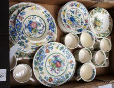 Tray to comprise Masons Strathmore Bowls, Cups, Saucers, Plates etc (approx 30)