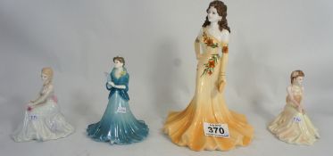 Coalport Ladies of Fashion, Julianna, and Debutant's Janice, Daffodil Ball and Loves Dream (4)