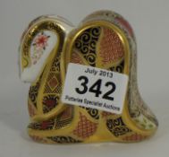 Royal Crown Derby Paperweight Snake , boxed