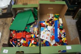 Two Large Trays of Assorted Lego
