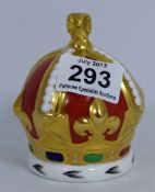 Royal Crown Derby Paperweight Crown, Exclusive Limited Edition Goviers of Sidmouth, Boxed