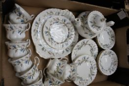 Royal Albert Brigadoon  Tea Set comprising Tea Cups, Saucers, Plates, Tea Pot etc (23)