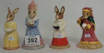 Royal Doulton Bunnikins figures to include; Sundile DB213, 60th Anniversary DB137, Choir Singer