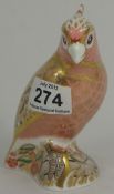 Royal Crown Derby Paperweight Cockatoo, Limited Edition, Boxed