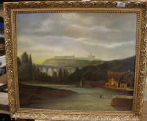 Oil Painting on Canvass, Landscape scene by Potteries Artist, signed John Humphreys