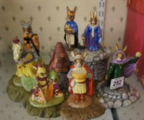 Royal Doulton Bunnykins Figures from the Arthurian Legends Collection to include King Arthur
