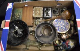 Collection of Musical Boxes and Metal Wares to include Mugs, Nut Crackers, Candlesticks etc