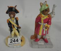 Royal Doulton Bunnykins Figures Nelson DB365 and Arabian Nights DB315 both Limited Edition for UK