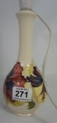 Moorcroft Hibiscus on Ivory Lamp Base, 23cm