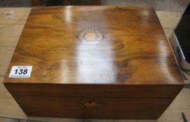 A 19th Century Inlaid Walnut Writing Box