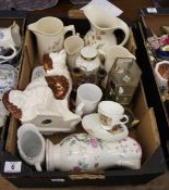 A collection of Pottery to include Various Jugs, Commemoratives, Thimbles etc