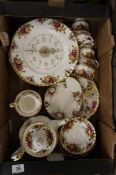 A collection of Royal Albert Country Roses Dinner and Tea Ware
