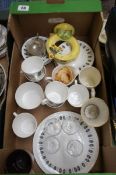 A collection of Pottery to include Colclough Tea Set to include Cups, Saucers, Milk and Sugar etc