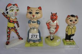Lorna Bailey Figures to include Susie, Tinker, Red Devil Footballer and Sporting (4)