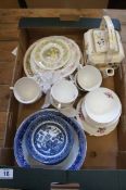 A collection of various Pottery to include Masons Formosa Tea Kettle, Royal Doulton Brambly Hedge