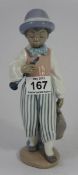 Lladro Jazz Figure of a Boy with a Clarinet