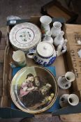 A collection of Pottery to include various Collectors Plates, Vases etc