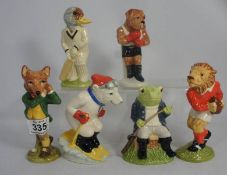 Beswick Sporting Characters Figures comprising Fly Fishing 3815, Last Lion of Defence 3821, It's a