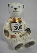Royal Crown Derby Paperweight, K Bear Boxed