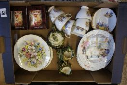 Tray comprising of Set of Royal Albert Country Kitten Collector Plates and Hangers x 4, Royal Kent