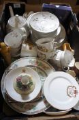 A collection of Pottery to include Royal Adderley Silver Rose Tea and Dinner Set, Commemorative