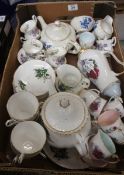 A collection of Pottery to include English Bone China Tea Set, Royal Albert Flower of the Month,