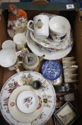 A collection of Pottery to include Figures, Plates, Toy Cars, Pewter etc