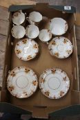 A collection of Pottery to include Rosalyn China part Tea Set consisting Cups, Saucers, Plates