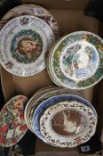 A collection of Pottery to include Royal Doulton, Royal Albert and Wedgwood Collector Plates etc (
