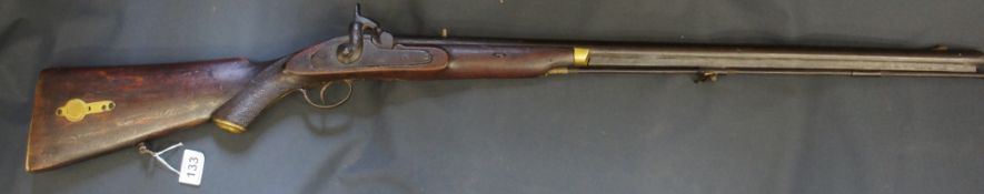 Black Powder Musket with Indian markings  28 3/4" barrel