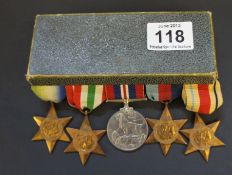 Box of Mixed WW2 Medals (5)