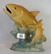 Burslem Pottery Figure of a Fish Marked Glaze Trial