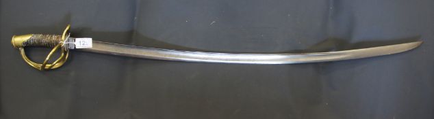1822 Pattern Light Cavalry Sword, damage to grip