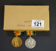 WW1 Medal Group presented to 22572 SGT H Wilkinson, North Staffs Regiment