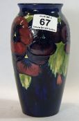 Moorcroft Vase decorated in the Pansy design, height 19cm