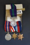 Medal Group of WW2 Medals presented to G Hammersley RA Longton, Stoke on Trent, Staffs