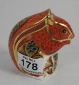 Royal Crown Derby Paperweight Red Squirrel -