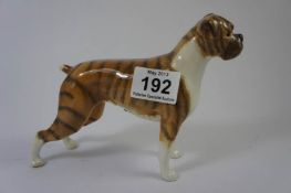 Beswick Large Boxer Dog Model 1202 in - Brindle Gloss Colourway