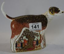[ 1200R13/7/0 ] Royal Crown Derby Paperweight Foxhound, Boxed
