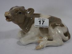 [ 1200R13/15/0 ] Royal Copenhagen Figure of a Brown Cow, Model 1072